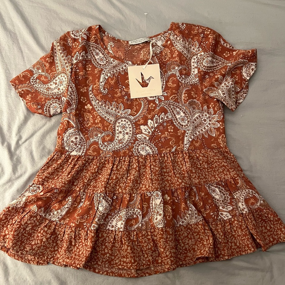 Paper Crane Blouse Extra Small Brand New